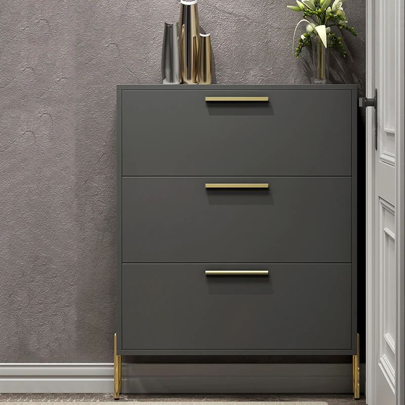 Luxury Modern Shoe Cabinets Portable Entryway Storage Multifunctional Door Foldable Shoe Rack Multi Layer Scarpiera Furniture