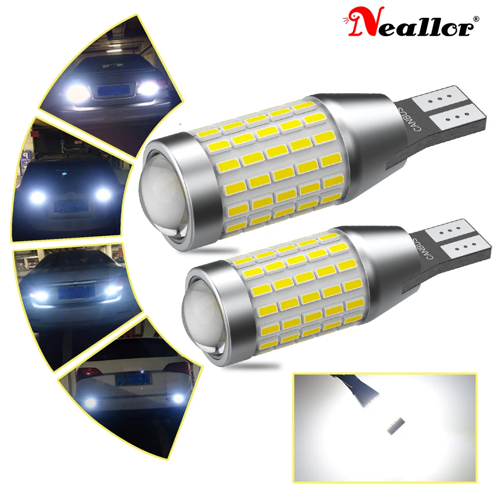 2 stücke T16 T15 W16W Led Canbus Birne High Power 921 912 WY16W 921K Reverse Licht Super Helle auto Außen Lampe Weiß 12 V Bernstein Rot