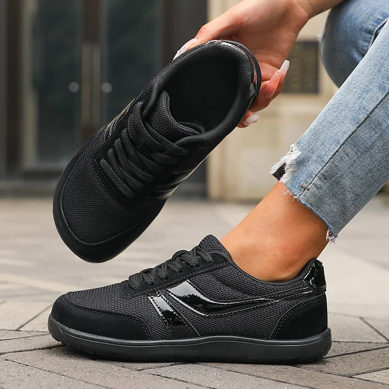 20225 breite Zehen-Box-Schuhe für Damen, gepolstert, gut extra breite Schuhe, neue, rutschfeste, breite, leichte, atmungsaktive Laufschuhe – Detail 4
