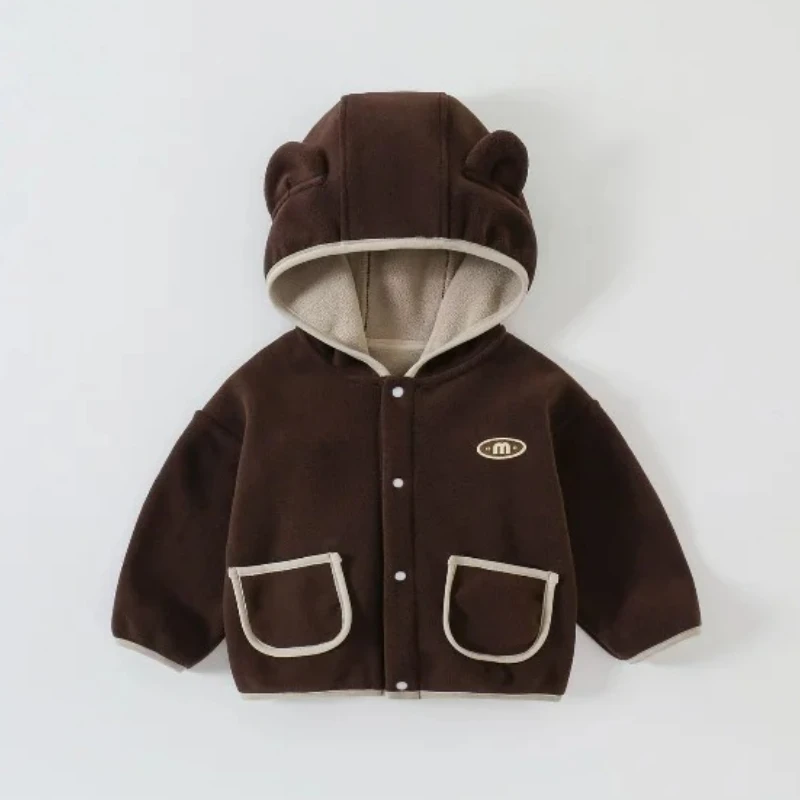 

New Autumn Winter Baby Clothes Children Boys Fashion Thick Warm Hooded Jacket Toddler Girls Clothing Kids Coat Infant Tracksuits