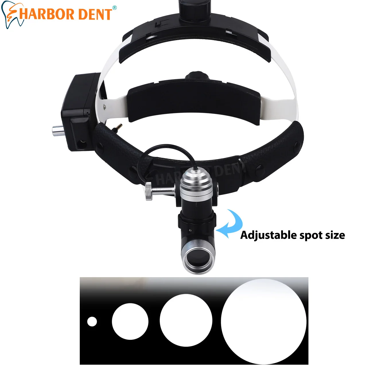 Phares dentaires montés sur la tête, 5W, LED, luminosité réglable, lampe chirurgicale, équipements de laboratoire de dentisterie
