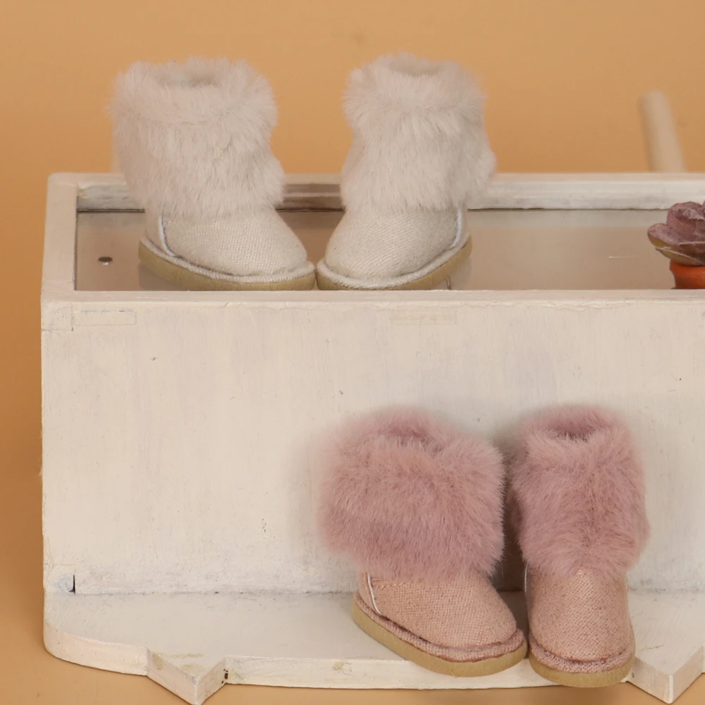 ICY DBS Blyth doll toys shoes with fur winter boots snow shoes about 3.5cm