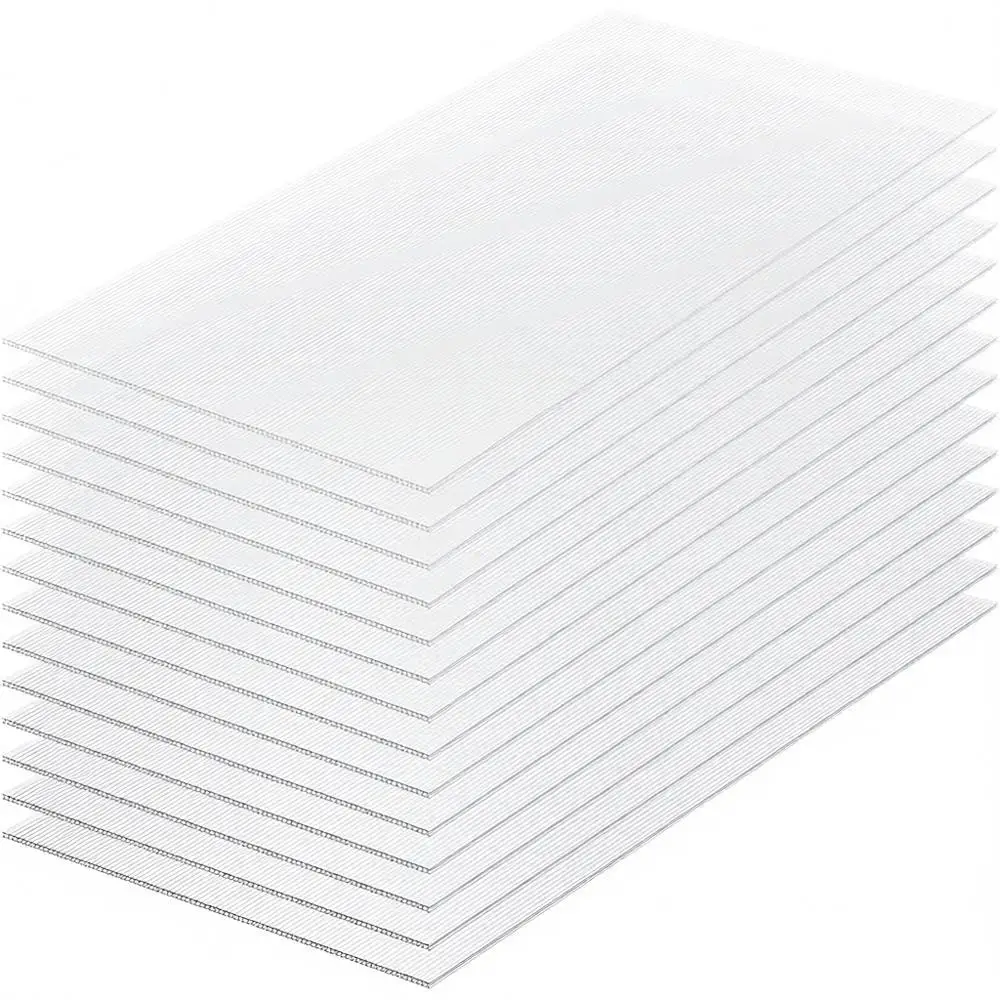 

Polyte Greenhouse Panels, 2x4x0.16, Waterproof UV Protected Corrugated Plastic Roofing Sheets, Clear or Greenhouse/Garden