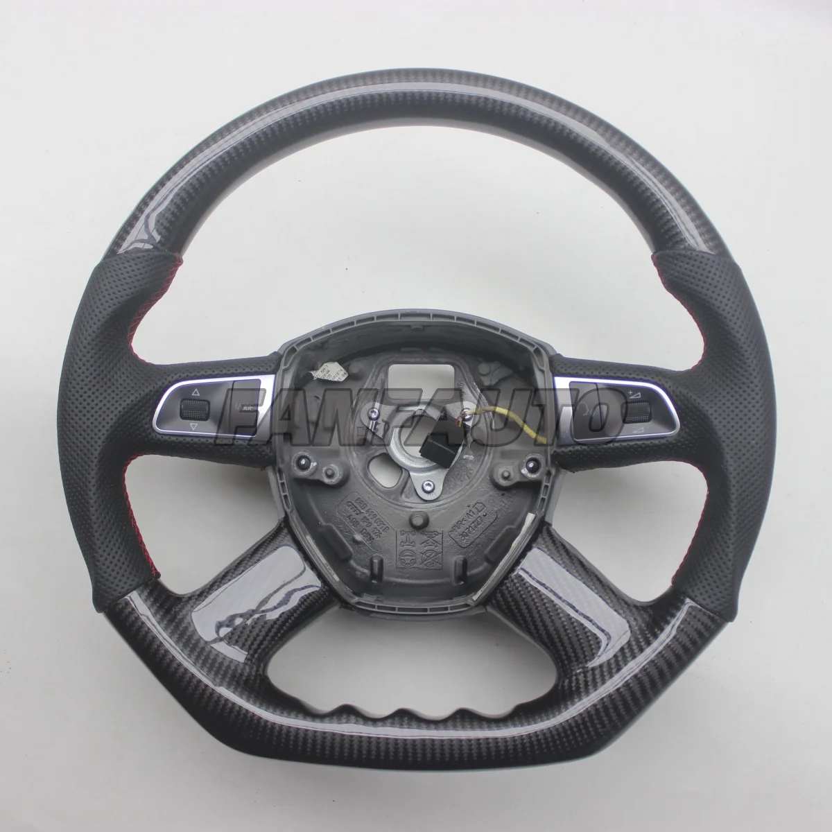 

Replacement Real Carbon Fiber Steering Wheel with Leather for Audi Q5