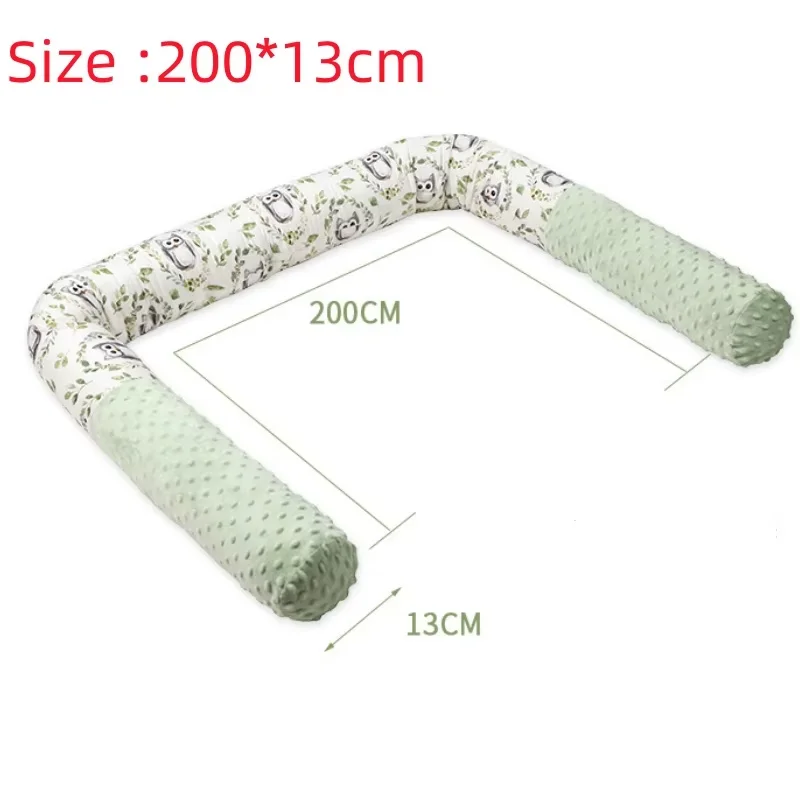 الطفل السرير تحطم حاجز الوليد سرير الوفير وسادة طويلة للطفل النوم وسادة المهد سياج غرفة الاطفال الفراش حامي #5