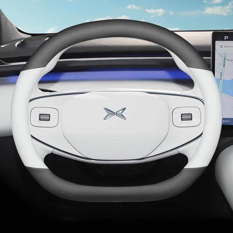 

Leather Steering Wheel Cover for XPeng G7 Max Ultra 2025 Non-Slip Odor-Free Car Interior Accessory Handle Cover