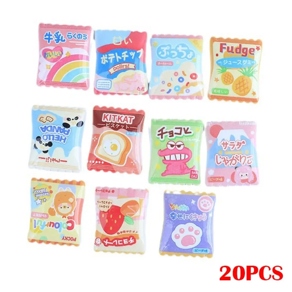 

20pcs Earrings Making Resin Candy Charms Flatback Cream Gel for Croc Shoes Accessories Colorful Hair Clip Slime Filling Kids Toy