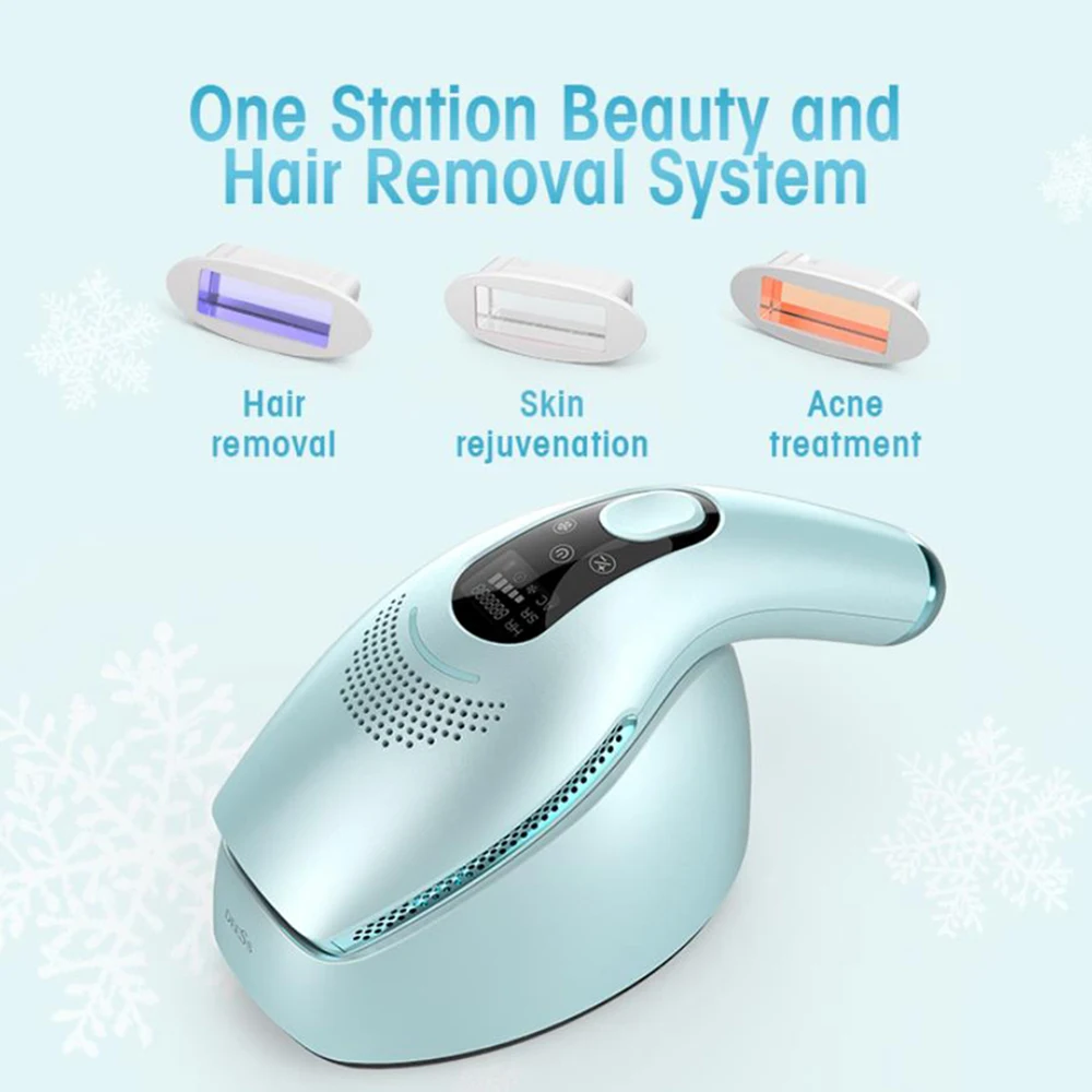 

GP590 Freezing Point Laser Epilator Permanent Hair Removal IPL Device Photoepilator Bikini Body Painless Electric Epilator