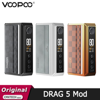 Original VOOPOO Drag 5 Mod 177W Vape ECO/TC Mode Support UFORCE-X Tank Electronic Cigarette Box MOD 18650 Vaporizer