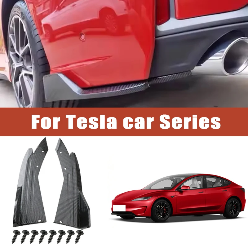 

Car Bumper Spoiler Rear Lip Angle Splitter Diffuser Winglet Anti-crash Modified Car Body for Tesla Model 2 3 Y S X Cybertruck