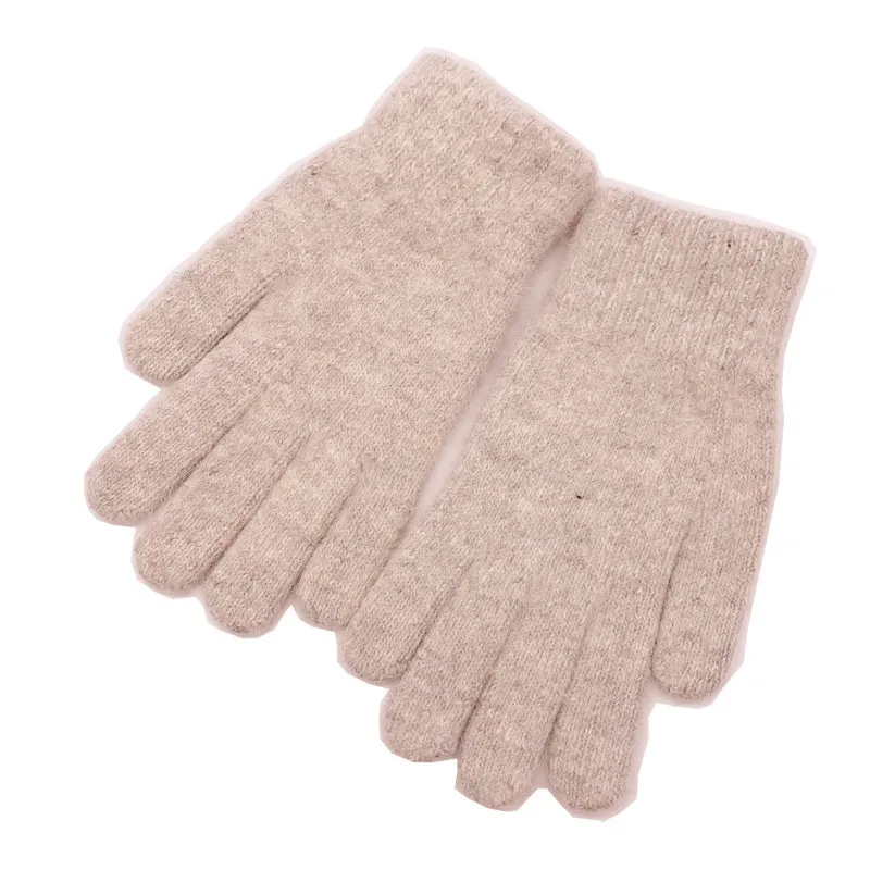 الشتاء الدفء الصلبة خمسة أصابع قفازات النساء الكشمير في الهواء الطلق سميكة ركوب الدراجات القيادة موضة قفازات صوفية محبوكة