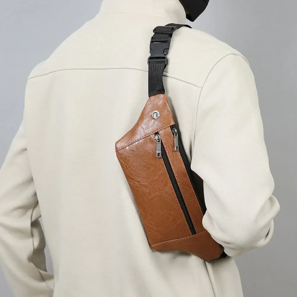 Fashion Waterproof Waist Bag Wear-Resistant Multifunctional Phone Bag PU Sports Bag - view 3