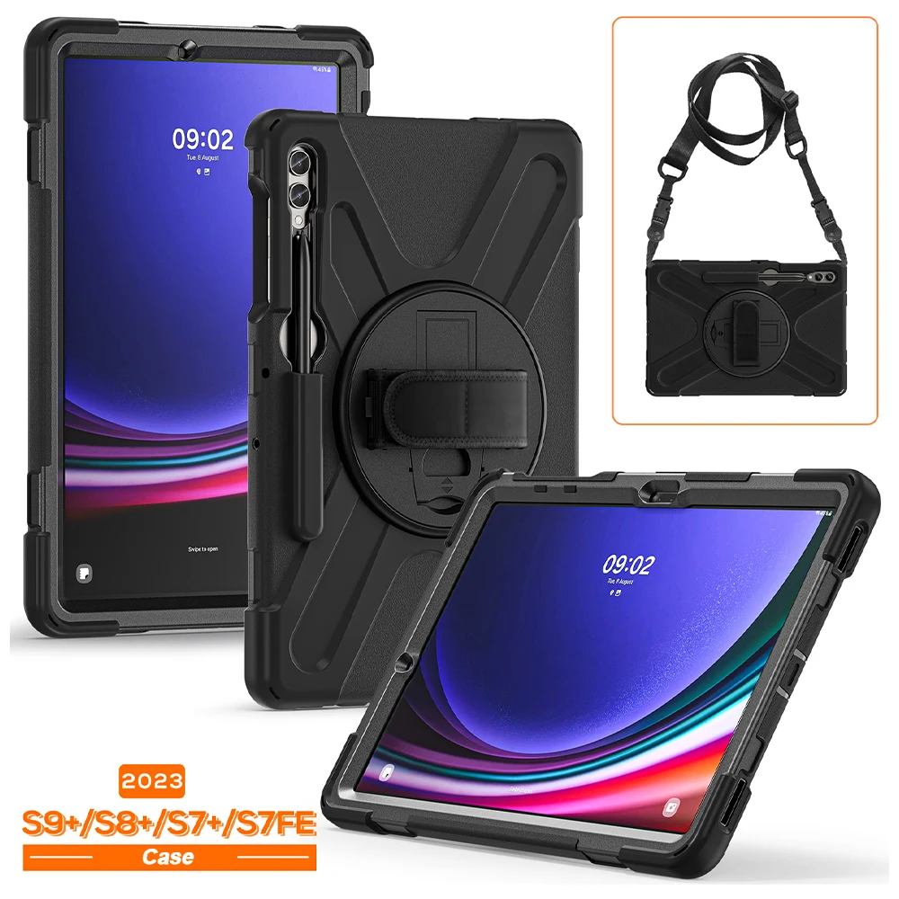 

For Samsung Galaxy Tab S9 Plus Case S9 8 Ultra Magnetic Stand Cover With Pencil Holder For A8 7 S7FE S6 series