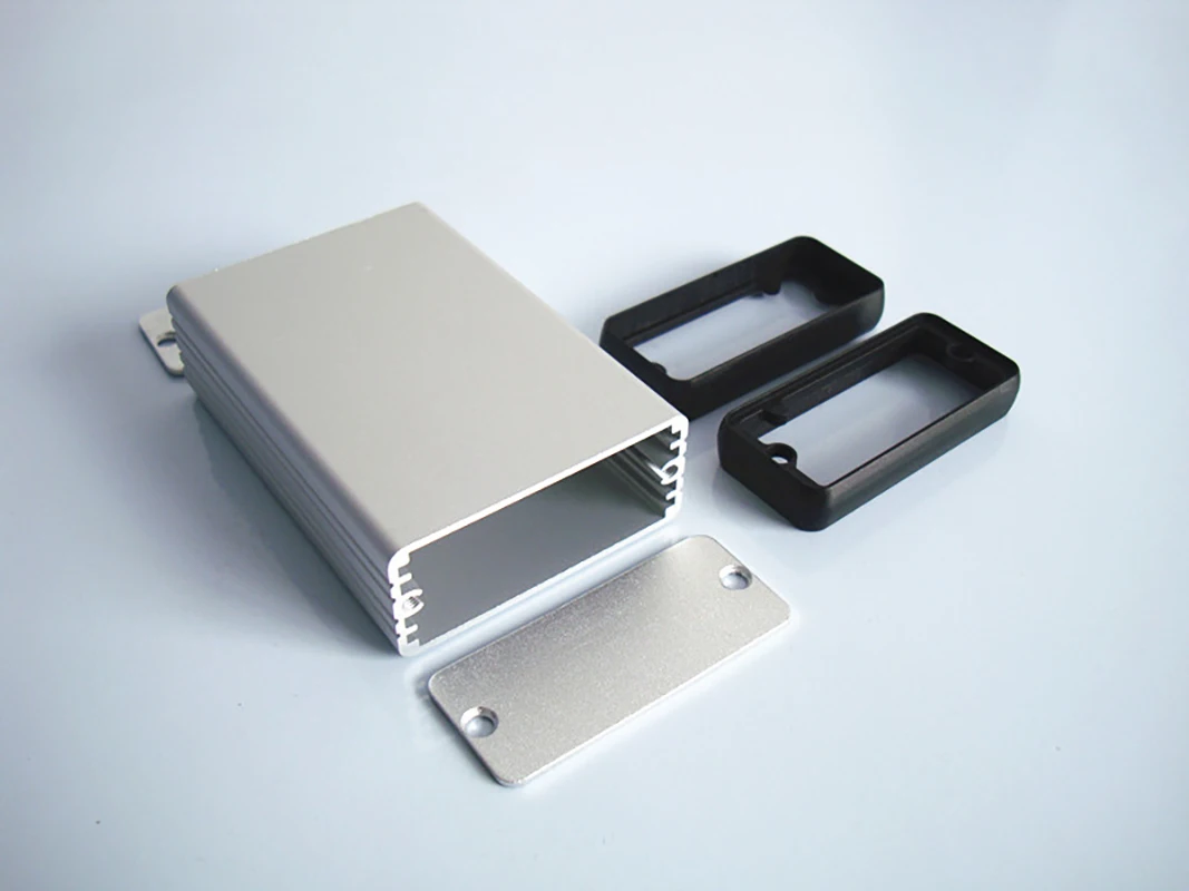 Free Shipping 1pc Silver Aluminium Enclosure Case  DIY Shell  PCB Instrument Box 54x23x80/100/150mm Can be Drilled, Lettered