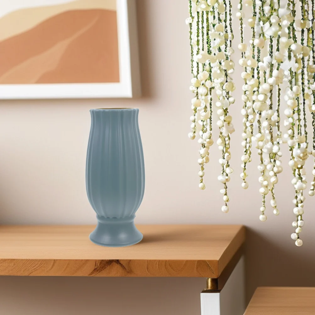 

2Pcs Outdoor Cemetery Flower Vase Granite Style Grave Floral Insert for Headstones Memorial Tributes Garden Yard Decoration