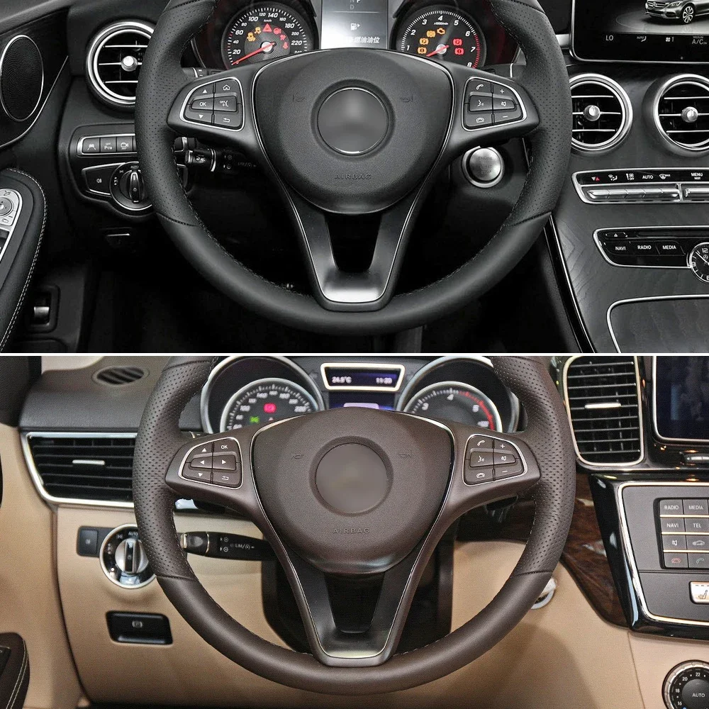 W205 W213 W253 W218 W166 W447 Verbesserte Innen Auto Lenkrad Chrome Abdeckung Panel Trim Für Mercedes Benz C E GLC CLS Klasse – Detail 18