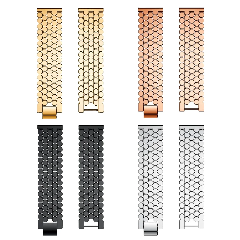 Cinturino in acciaio inossidabile di lusso da 22 mm per Amazfit Bip 6 5 5 Unity/Pace/Cheetah Pro Bracciale per Amazfit Stratos/GTR 4 3 2 cinturino in metallo