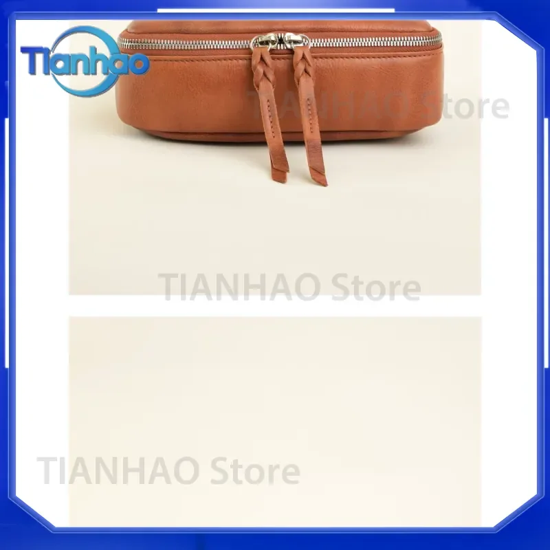For Wenwan storage bag first layer cowhide large capacity multifunction portable jewelry storage bag