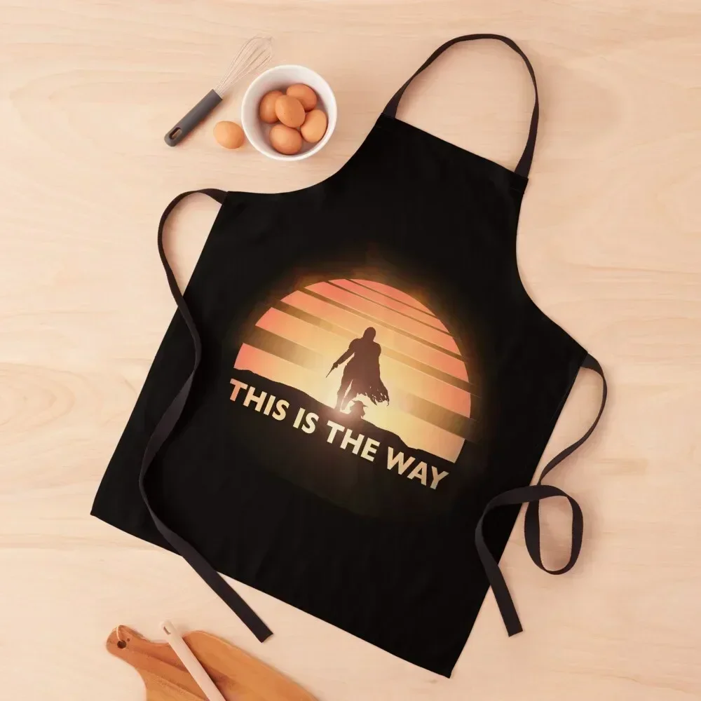 

The sunset route Apron For Girl Korean Kitchens Men Cute Kitchen Accessories Apron