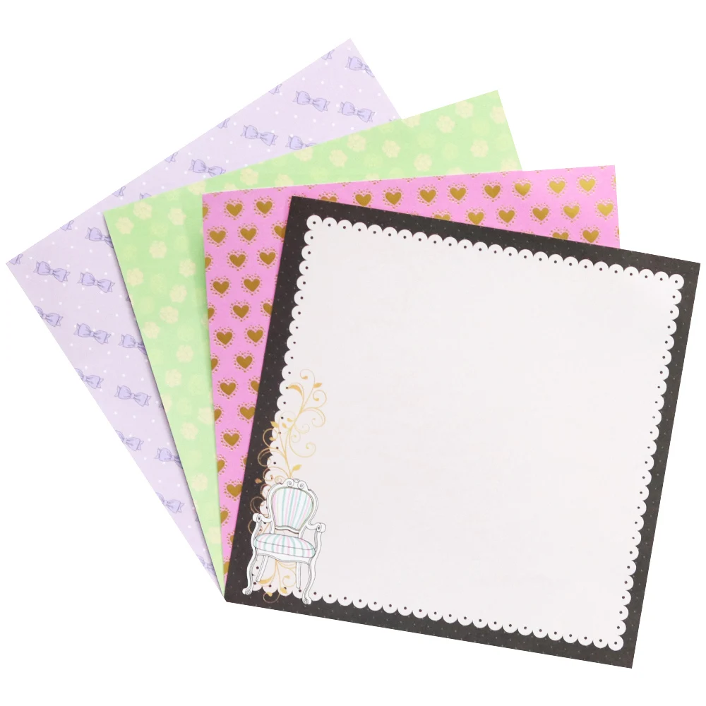 Creative Path 6 Zoll Diamant-Herzmuster Scrapbooking-Hintergrundpapier Vintage Journal Dekoratives Papier für Origami – Detail 8