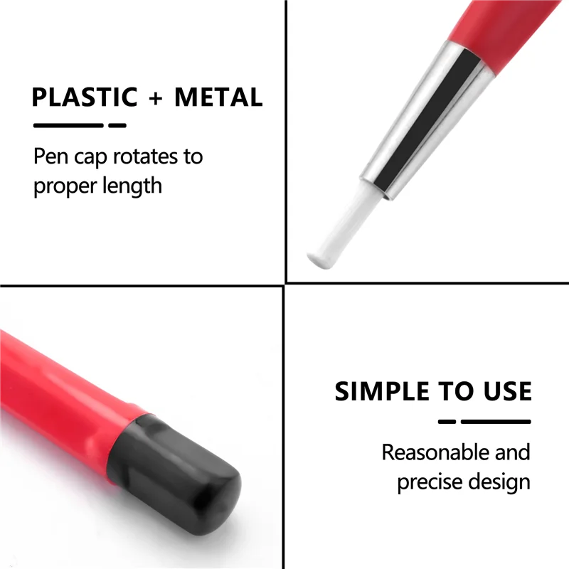 Stylo brosse antirouille pour montres, fibre de verre, laiton, acier, outil de polissage des rayures propres, outil de réparation de pièces de montre