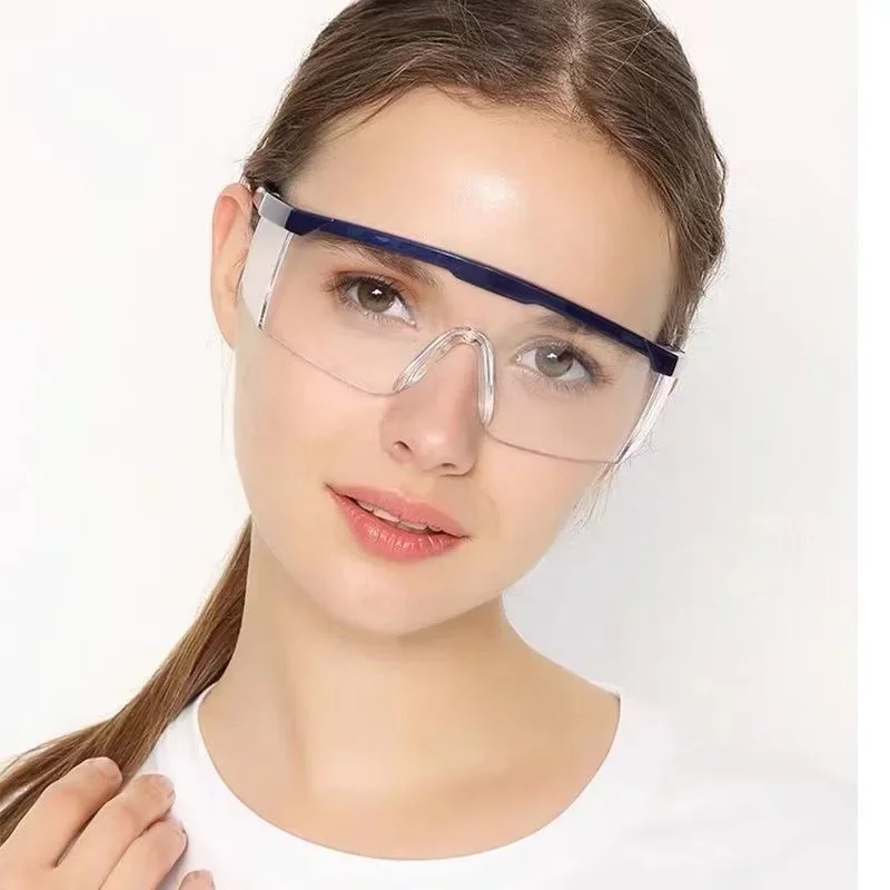 2 Stück Arbeits sicherheit Anti-Spritz-Augenschutz brille Glas wind dichte staub dichte wasserdichte Schutzbrille Fahrrad brille