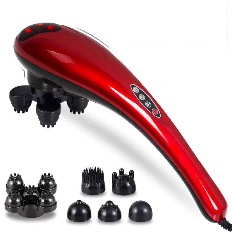 

Electric Dolphin Handheld Massager Vibration Infrared Neck Back Feet Massage Hammer Roller Relax Health Massage Stick