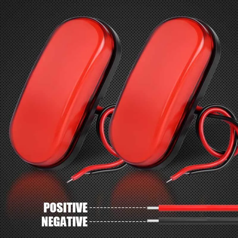 9 LED Oval Side Marker Lights Truck Light Trailer Lorry indicator lamp 12V 24V LED Side Marker Lights Warning Tail Light