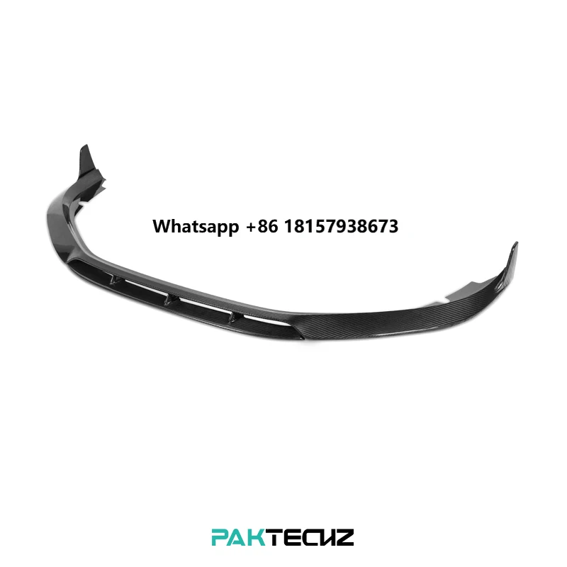 

Paktechz Dry Carbon Fiber Body Kit Front Bumper Lip Spoiler Splitter for Porsche 718 Cayman Boxster 982