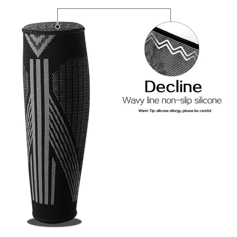 पुरुषों और महिलाओं के लिए 1 जोड़ी काफ़ कम्प्रेशन स्लीव - लेग सपोर्ट - शिन गार्ड - धावकों के लिए बिना पैरों वाले कम्प्रेशन सॉक्स 10 best sales पैर का सहारा - №3