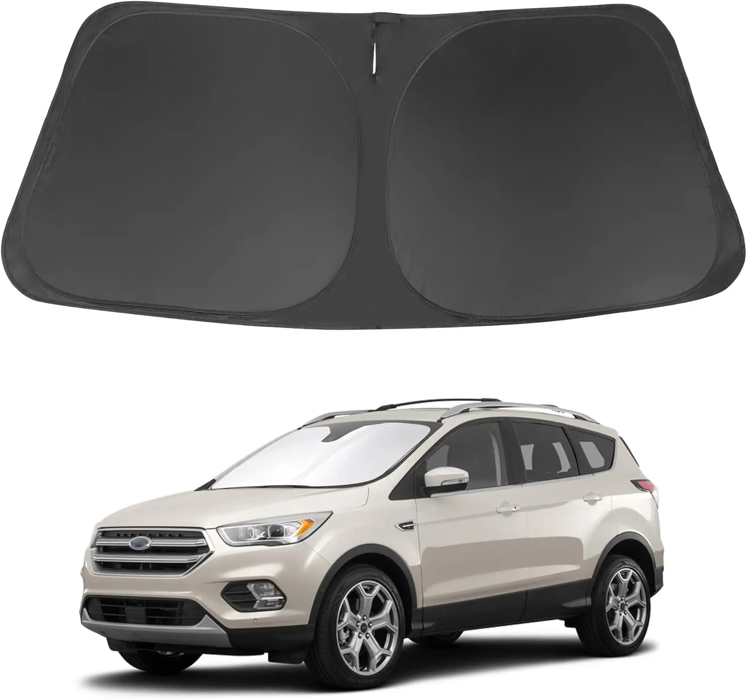 

Windshield Sun Shade for Ford Escape 2013-2019 Foldable Car Sun Visor Blocks UV Rays