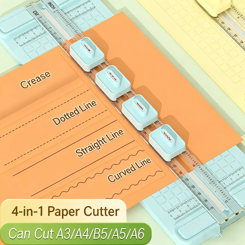 Taglierina di carta portatile Taglierina di carta in plastica Taglierina di carta fai da te portatile per lo studio a casa della scuola