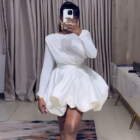 Women's Elegant Bud Skirt and Long Sleeve Two Piece Set Autumn Fashion Casual Streetwear High Waist Skirt Matching Set