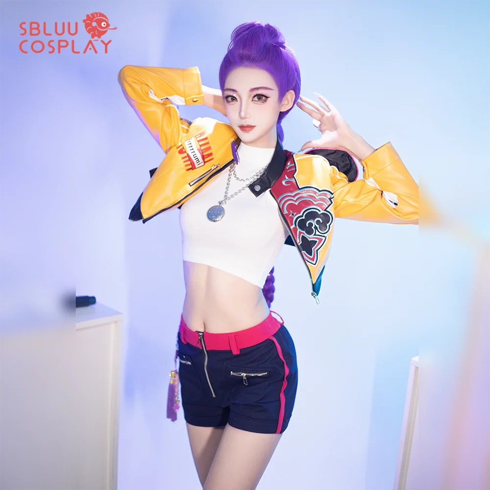 

SBluuCosplay Kpop Huntrix Rumi Косплей Костюм R Качество Demon Hunters Rumi Косплей Парик