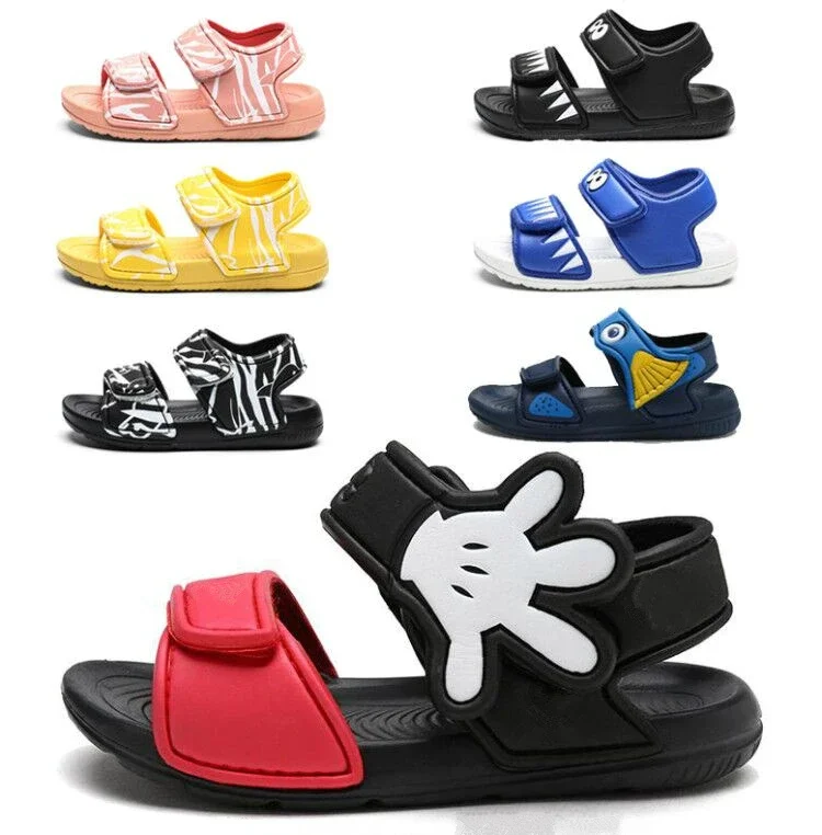 2022 Kids Girls Sandals Summer New Non-slip Beach Shoes Open Children\'s Sandals Wild Boys Student Children\'s Shoes