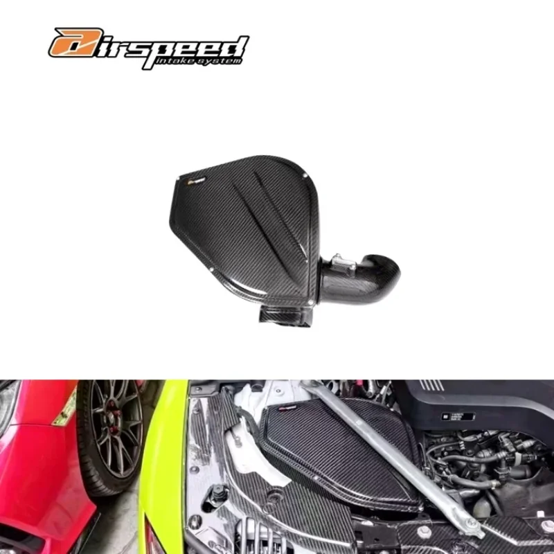 Dry Carbon Fiber G20 G28 Car Cold Air Intake System For Bwm 3 Series 4 Series G20 G22 G28 B48 2.0T Intake System Replace