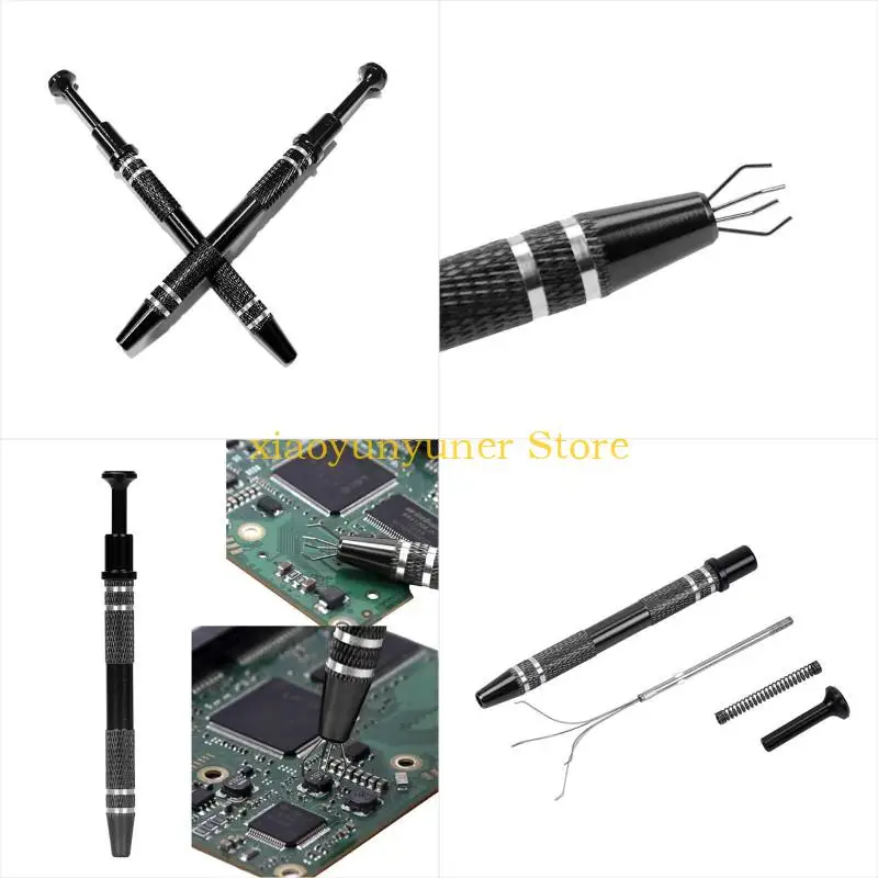 

P9JB PickUp Tool 4 Claw Steel Wire BGA Chip Gripper Chip Electronic Component Grabber