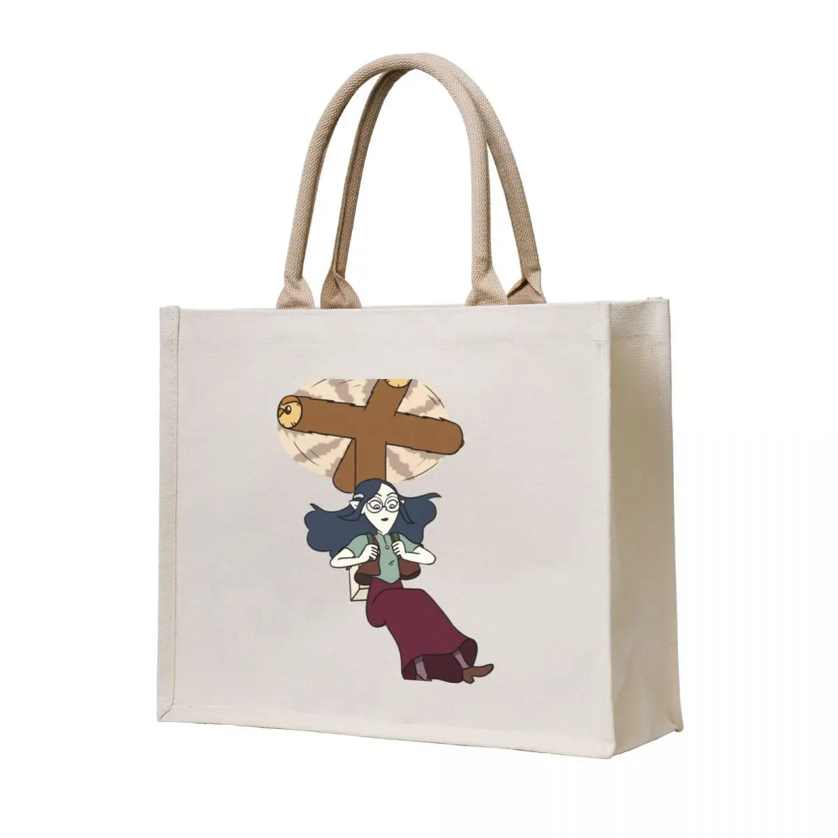 

Lulu flying with the Hootycopter Tote Bag sacs de shopping canvas shopping bag shopper bag woman