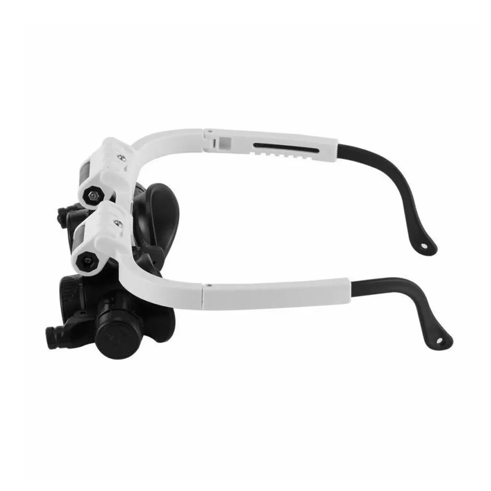 8X/15X/23X Jeweler Watchmaker Magnifying Glasses Magnifying Headband Glasses Magnifying Glasses LED Light Repair