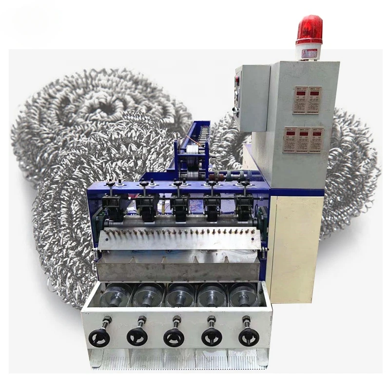 Stainless steel cleaning line ball machine sponge scrubber ball machine