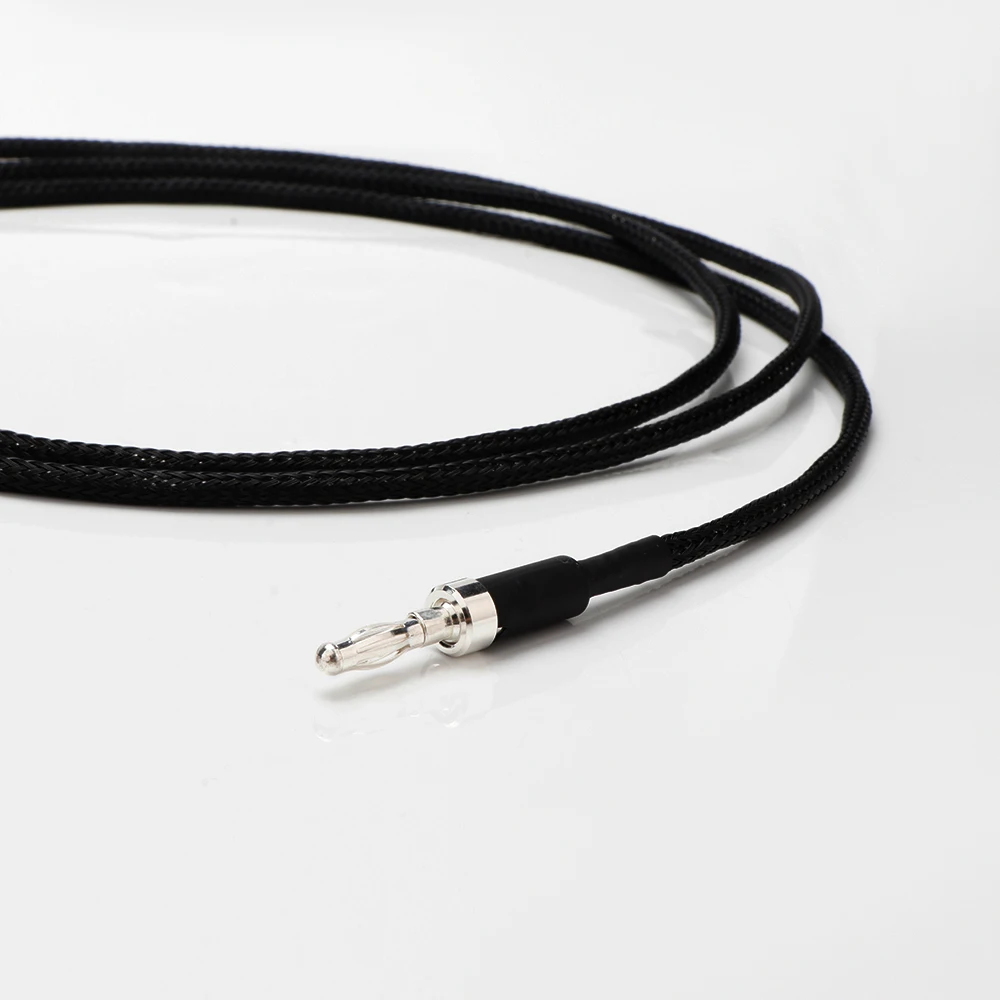 Przewód uziemiający HIFI Audio do gramofonów, realistycznych odtwarzaczy płyt winylowych MCS, głośników CD, wzmacniaczy, kabel mostkowy posrebrzany OCC, złącze bananowe do widełkowego. — zdjęcie produktu 4