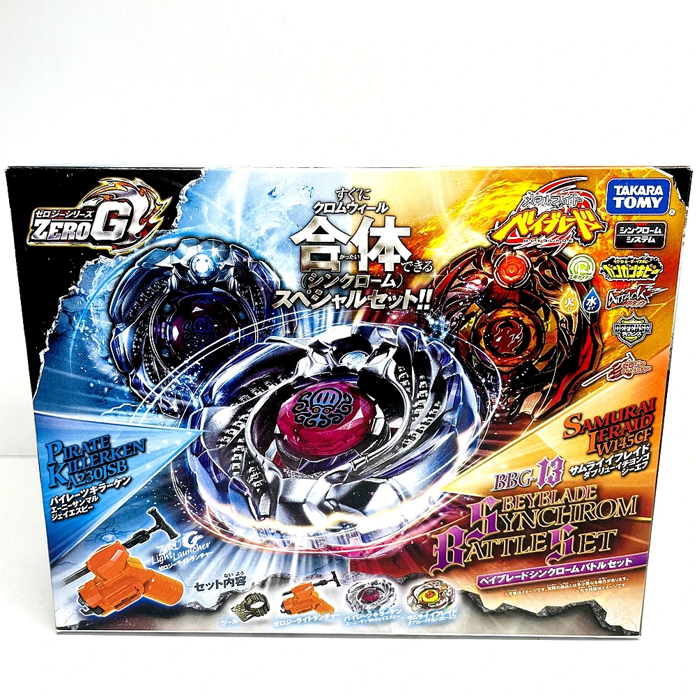 

Original TAKARA TOMY Beyblade BBG13 Zero-G Shogun Steel Synchrom Battle Set,BEYBLADE BBG-13