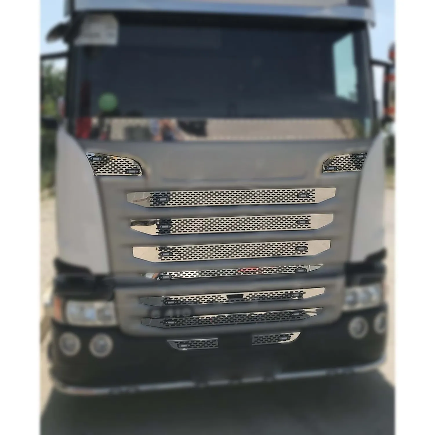 Scania G400 Perforated Grill Chrome WN Inox WNSC121