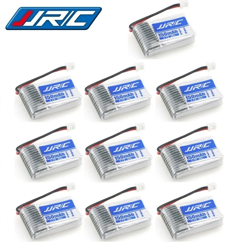 10Pcs For JJRC H20 Original Battery 1s 3.7V 150mAh 30C For JJRC H20 Syma S8 M67 U839 RC Quadcopter Spare Parts 3.7V Lipo Battery