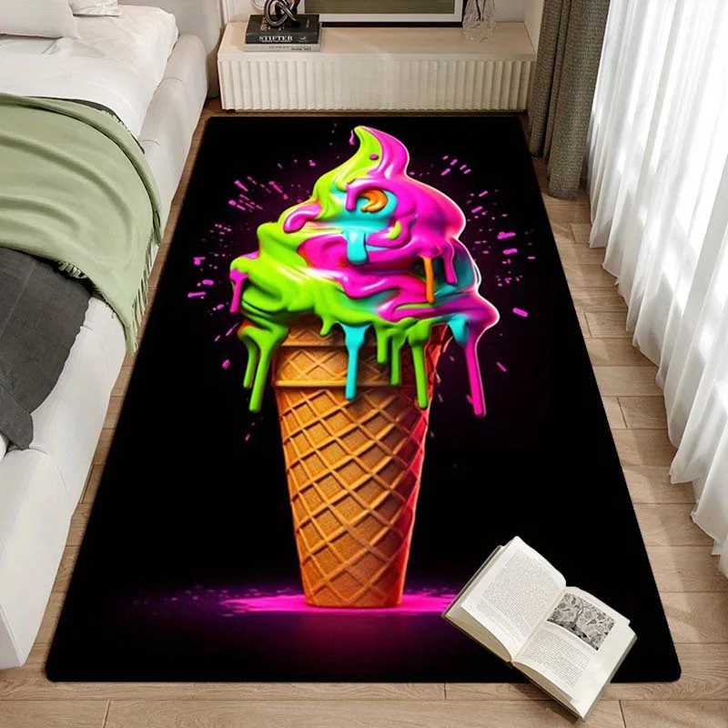 

Яркий коврик для мороженого для декора гостиной Уникальные аксессуары для дома Художественный дизайн ковра