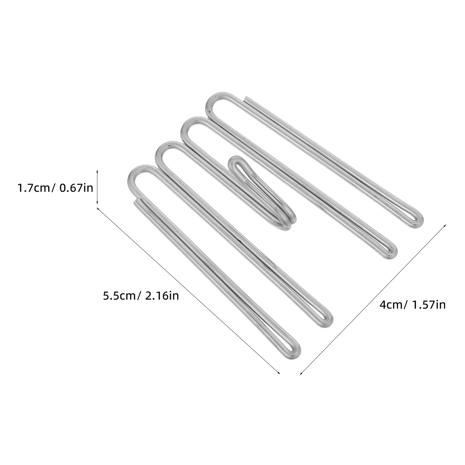 12Pcs Four Prong Curtain Hooks Stainless Steel Heavy Duty Drapery Pins for Window Drapes Pleated Curtains Replacement Hardware