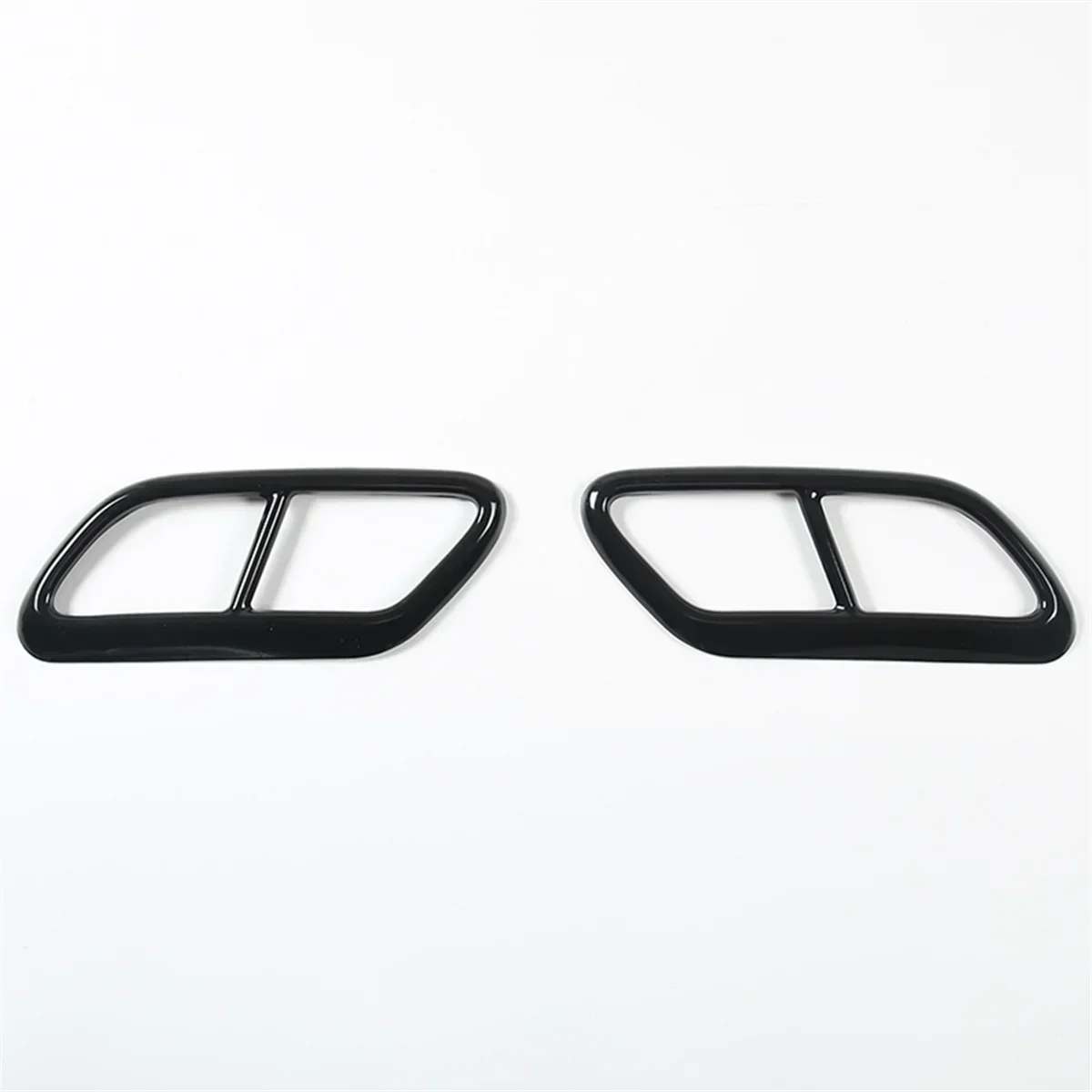 

Black Stainless Steel Pipe Throat Exhaust Outputs Tail Frame Trim Cover for Volvo S60 2020 S90 V90 2016-2019 Accessories