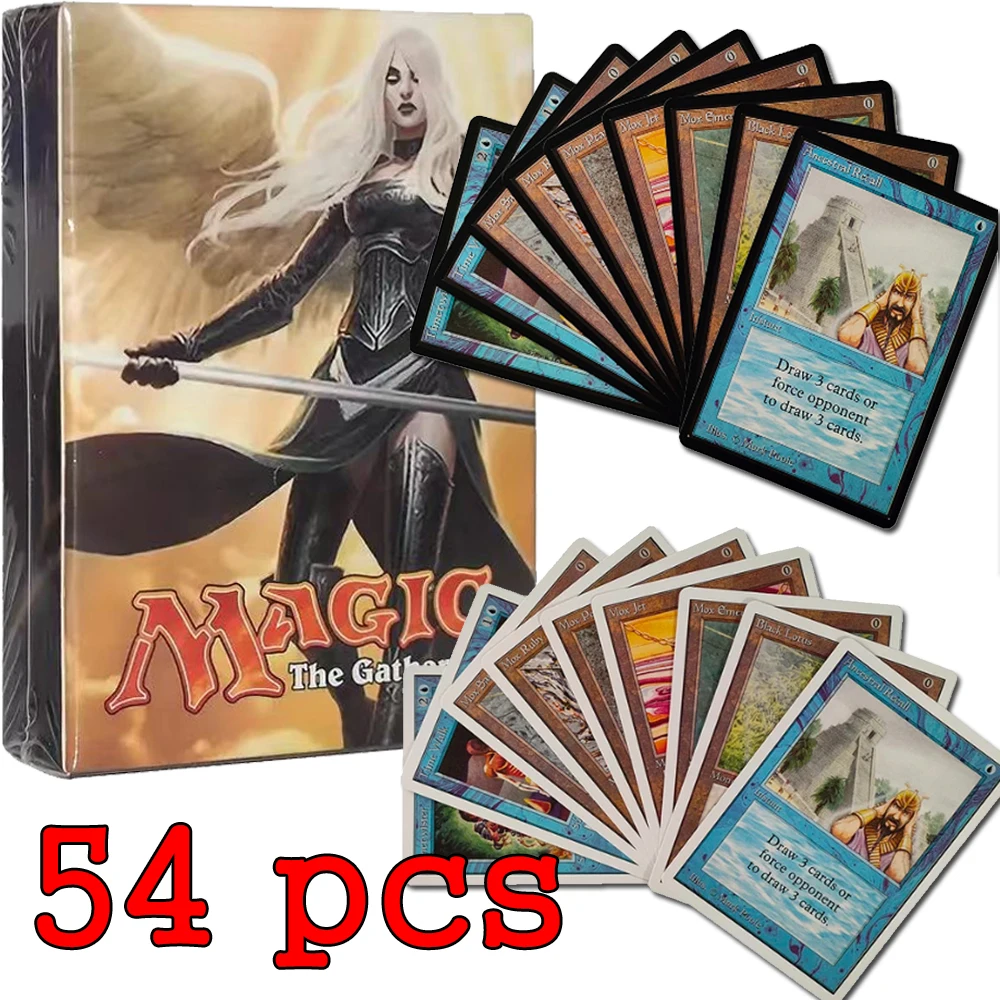 54 szt. Czarne Karty Magic The Gathering z Podwójnym Efektem P9 Dual Land Fetch Land Shock Lands - Karty Proxy