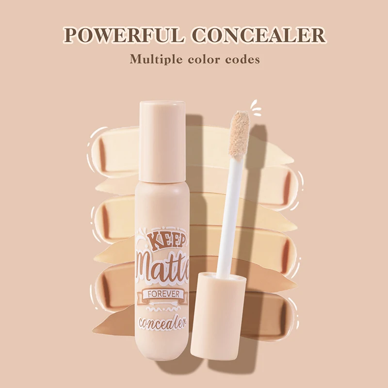 6 Farben flüssige Concealer Stick Foundation Creme feuchtigkeit spendende vollständige Abdeckung Akne dunklen Kreis natürliche matte Concealer Creme Make-up