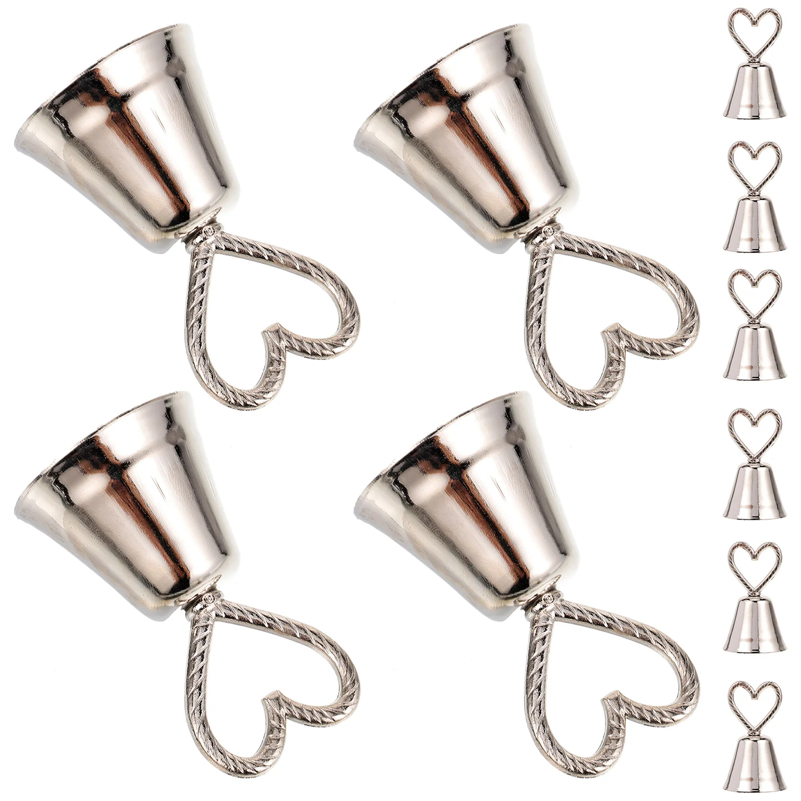 

10pcs Bell Table Number Holders Wedding Place Card Picture Frame Metal Stands Banquet Favors DIY Decorations Photo